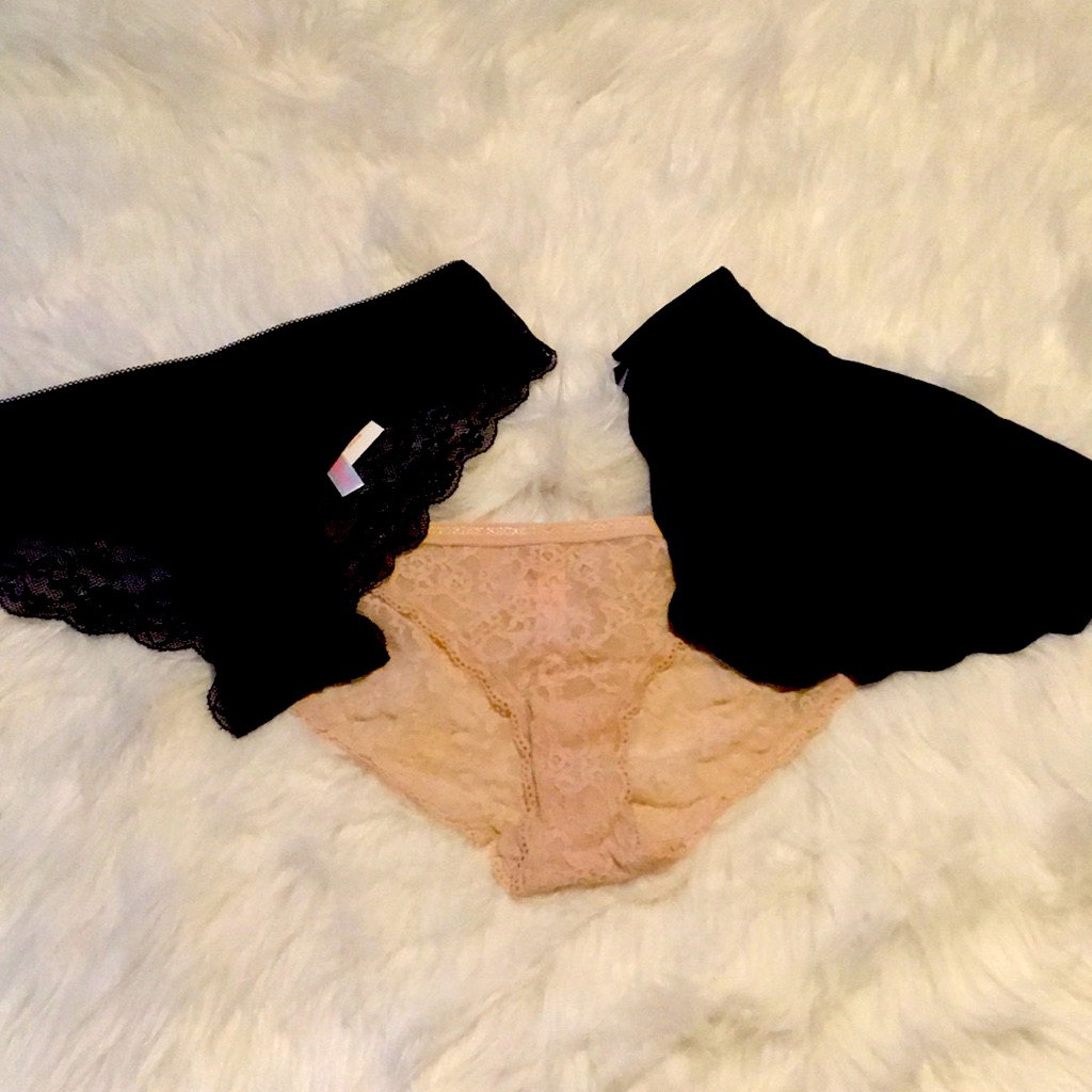 Brand New Vs And Pink Panties Sz M 3pc Bundle